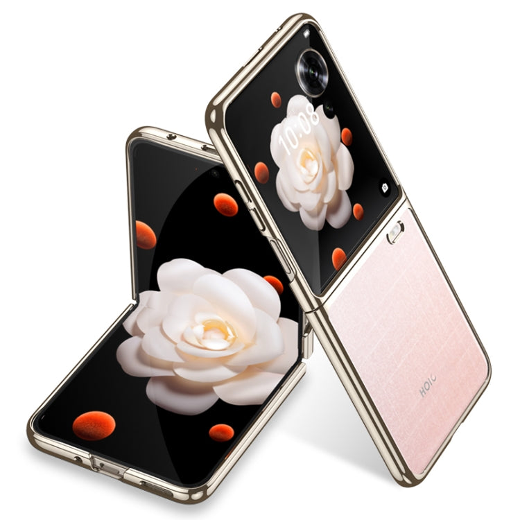 For Honor Magic V Flip GKK Electroplating Full Coverage Phone Case(Pink) - free shipping - PMC Jewellery - Order now!