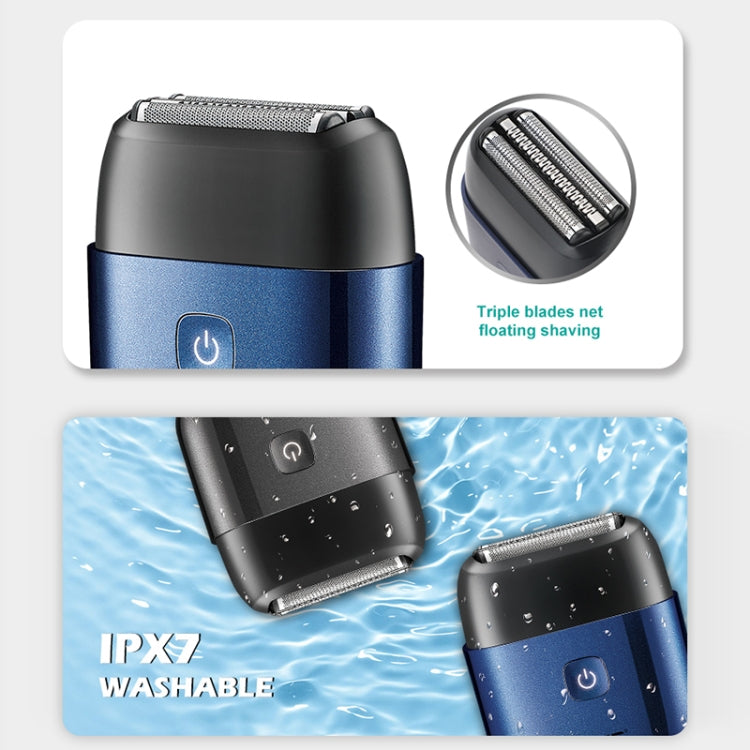 VGR V-340 5W USB Mini Portable Reciprocating Electric Shaver(Black) - free shipping - PMC TechLife - Order now!