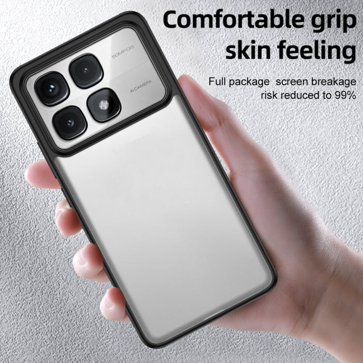 For Redmi K70 Ultra Armor Clear TPU Hard PC Phone Case(Matte Black) - Xiaomi Cases by PMC Jewellery | Online Shopping South Africa | PMC Jewellery | Buy Now Pay Later Mobicred