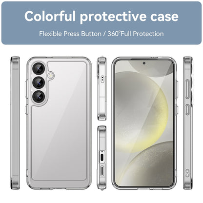 For Samsung Galaxy S25+ 5G Colorful Series Acrylic Hybrid TPU Phone Case(Transparent) - Galaxy S25+ 5G Cases by PMC Jewellery | Online Shopping South Africa | PMC Jewellery | Buy Now Pay Later Mobicred