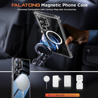 For Samsung Galaxy S24 Ultra 5G ViLi MAG-C Series MagSafe Magnetic PC + TPU Phone Case(Transparent) - Galaxy S24 Ultra 5G Cases by ViLi | Online Shopping South Africa | PMC Jewellery | Buy Now Pay Later Mobicred