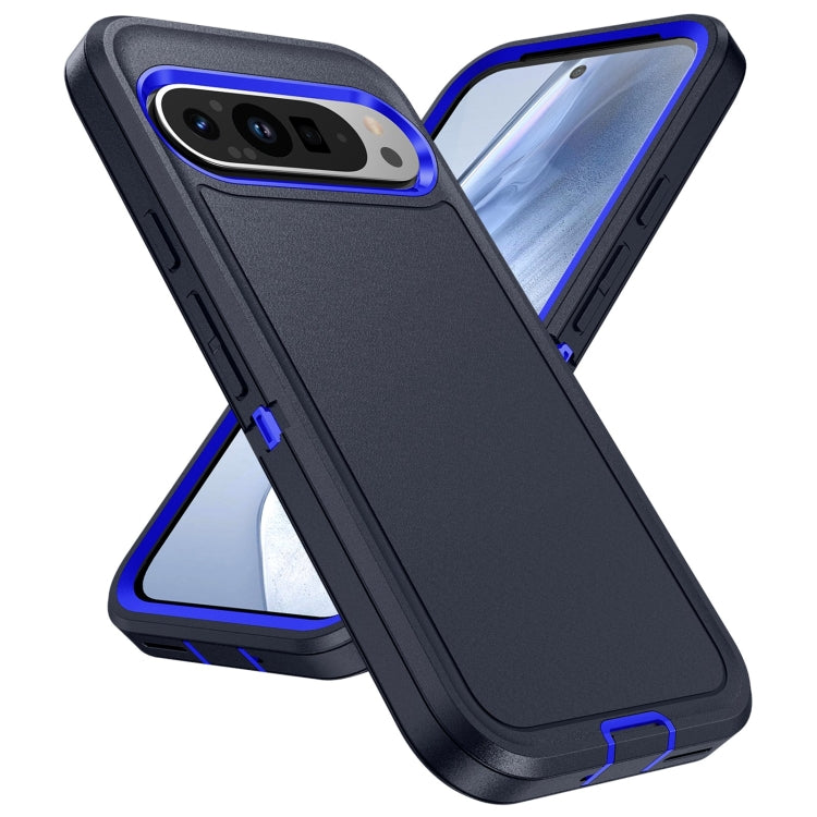 For Google Pixel 9 Pro Life Waterproof Rugged PC + Silicone Phone Case(Dark Blue + Royal Blue) - Google Cases by PMC Jewellery | Online Shopping South Africa | PMC Jewellery | Buy Now Pay Later Mobicred