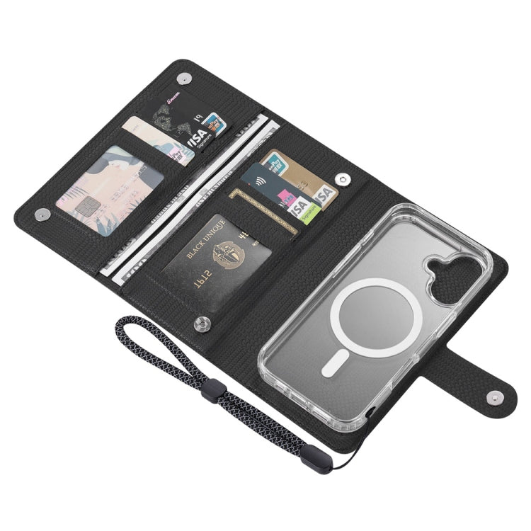 For Samsung Galaxy S24 5G ViLi GHA-C Series RFID MagSafe Magnetic Flip Leather Phone Case(Black) - Galaxy S24 5G Cases by ViLi | Online Shopping South Africa | PMC Jewellery | Buy Now Pay Later Mobicred