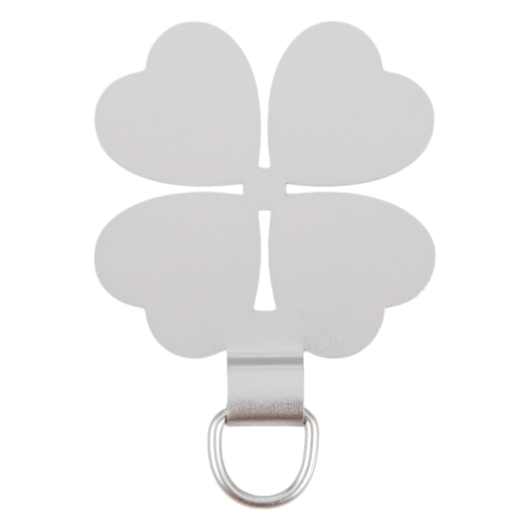 Four-leaf Metal Mobile Phone Lanyard Fixing Gasket(Silver) - free shipping - PMc TechLife - Order now!