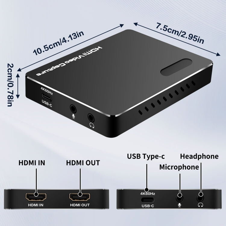 NK-A20 USB3.2 4K HDMI HD Video Capture Card - Video Capture Solutions by PMC TechLife | Online Shopping South Africa | PMC TechLife | Buy Now Pay Later Mobicred