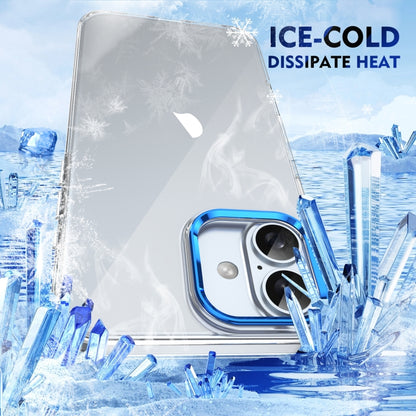 For iPhone 16 Ice Feel HD Transparent PC Full Coverage Phone Case(Blue) - iPhone 16 Cases by PMC Jewellery | Online Shopping South Africa | PMC Jewellery | Buy Now Pay Later Mobicred