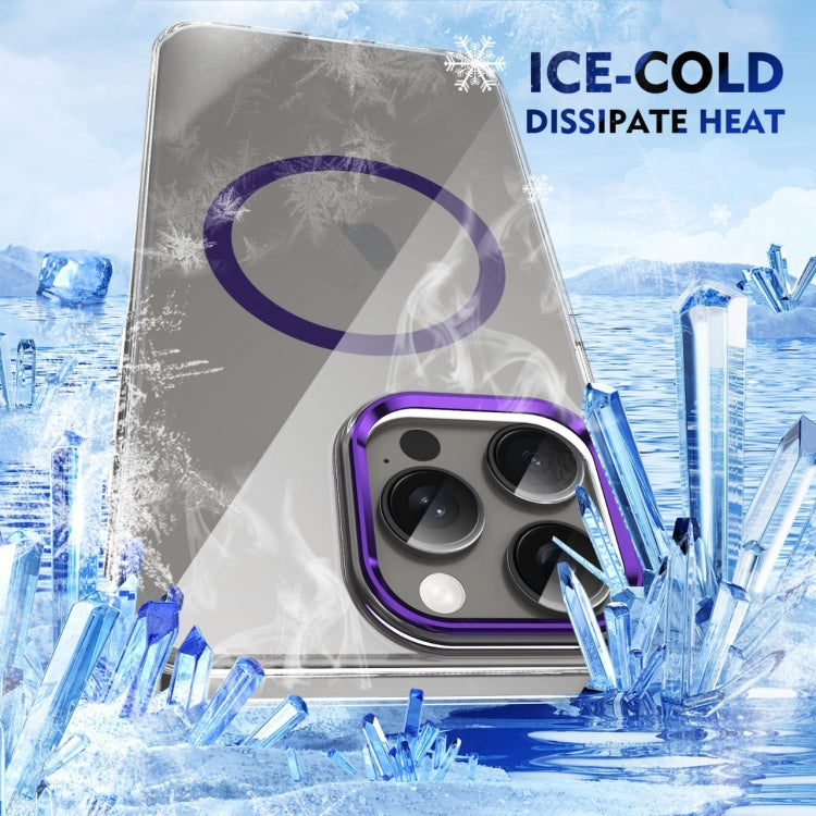 For iPhone 16 Pro Ice Feel HD Transparent MagSafe PC Full Coverage Phone Case(Purple) - iPhone 16 Pro Cases by PMC TechLife | Online Shopping South Africa | PMC TechLife | Buy Now Pay Later Mobicred