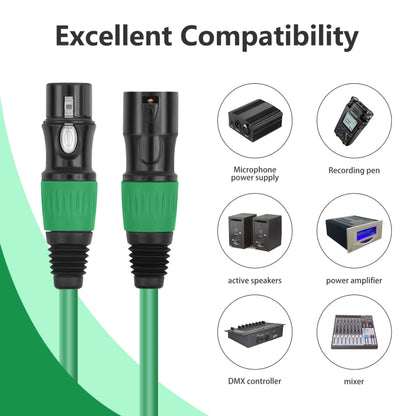 5 Color / Set JC1015 XLR 3pin Male to Female Audio Cable, Length:1m - Microphone Audio Cable & Connector by PMC Jewellery | Online Shopping South Africa | PMC Jewellery | Buy Now Pay Later Mobicred