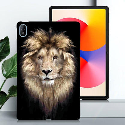 For Huawei MatePad SE 11 2024 Color Painting Pattern Smart Tablet TPU Case(Lion) - Huawei by PMC Jewellery | Online Shopping South Africa | PMC Jewellery | Buy Now Pay Later Mobicred