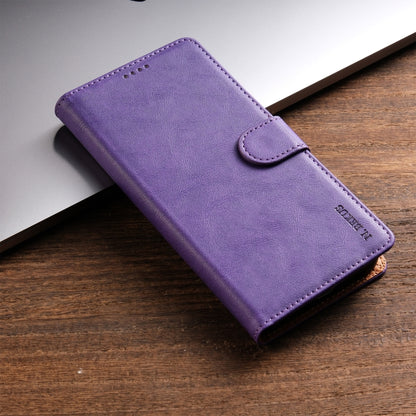 For OPPO Reno11 Pro 5G Global N.BEKUS CSJ-P1 Solid Color Leather Phone Case(Purple) - OPPO Cases by N.BEKUS | Online Shopping South Africa | PMC Jewellery | Buy Now Pay Later Mobicred