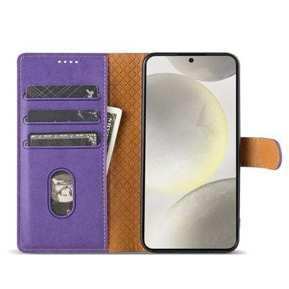 For OPPO Reno11 Pro 5G Global N.BEKUS CSJ-P1 Solid Color Leather Phone Case(Purple) - OPPO Cases by N.BEKUS | Online Shopping South Africa | PMC Jewellery | Buy Now Pay Later Mobicred