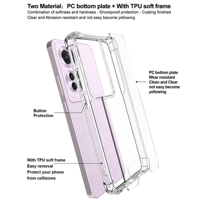 For OPPO Reno11 F / F25 Pro IMAK Space Shield PC + TPU Airbag Shockproof Phone Case(Transparent) - Reno11 F Cases by imak | Online Shopping South Africa | PMC Jewellery | Buy Now Pay Later Mobicred