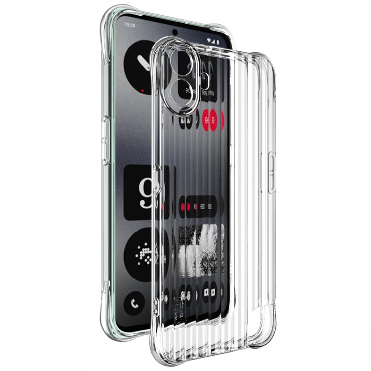 For Nothing CMF Phone 1 IMAK Corrugated Texture Airbag TPU Phone Case(Transparent) - More Brand by imak | Online Shopping South Africa | PMC Jewellery | Buy Now Pay Later Mobicred