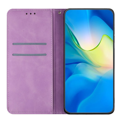 For Google Pixel 9 Pro XL Ethnic Embossed Adsorption Leather Phone Case(Purple) - Google Cases by PMC Jewellery | Online Shopping South Africa | PMC Jewellery | Buy Now Pay Later Mobicred