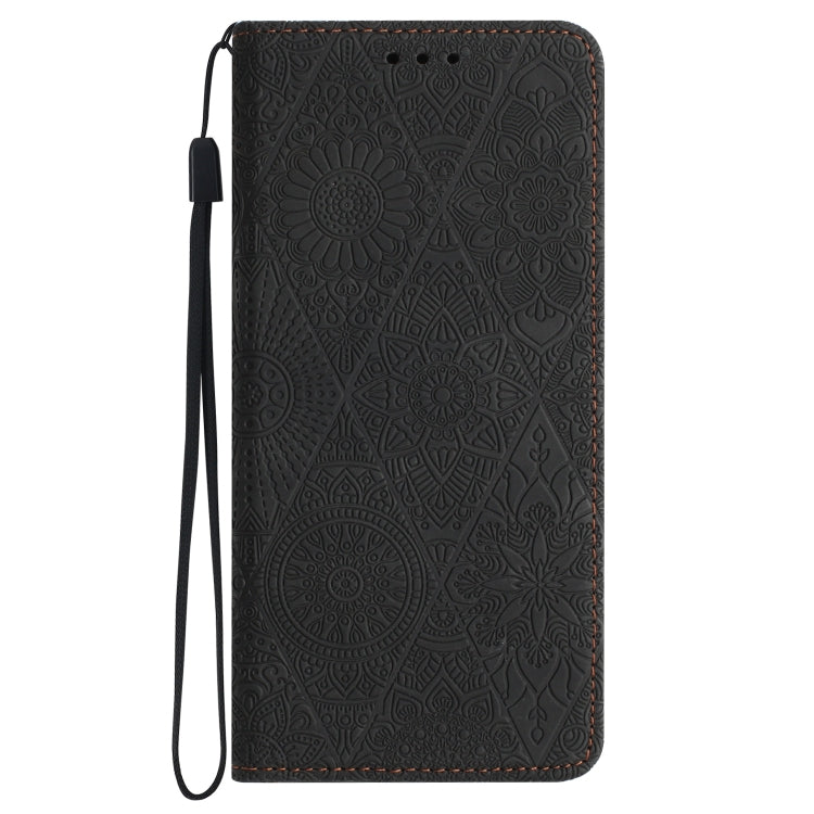 For Google Pixel 9 / 9 Pro Ethnic Embossed Adsorption Leather Phone Case(Black) - Google Cases by PMC TechLife | Online Shopping South Africa | PMC TechLife | Buy Now Pay Later Mobicred