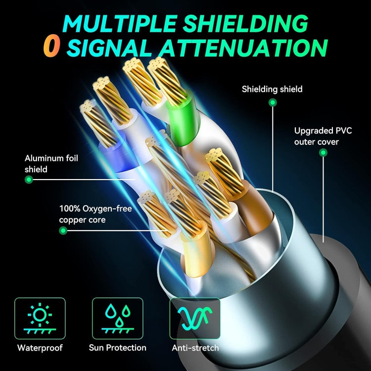 15m CAT8e Pure copper Computer Switch Router Ethernet Network LAN Cable - Lan Cable and Tools by PMC Jewellery | Online Shopping South Africa | PMC Jewellery | Buy Now Pay Later Mobicred
