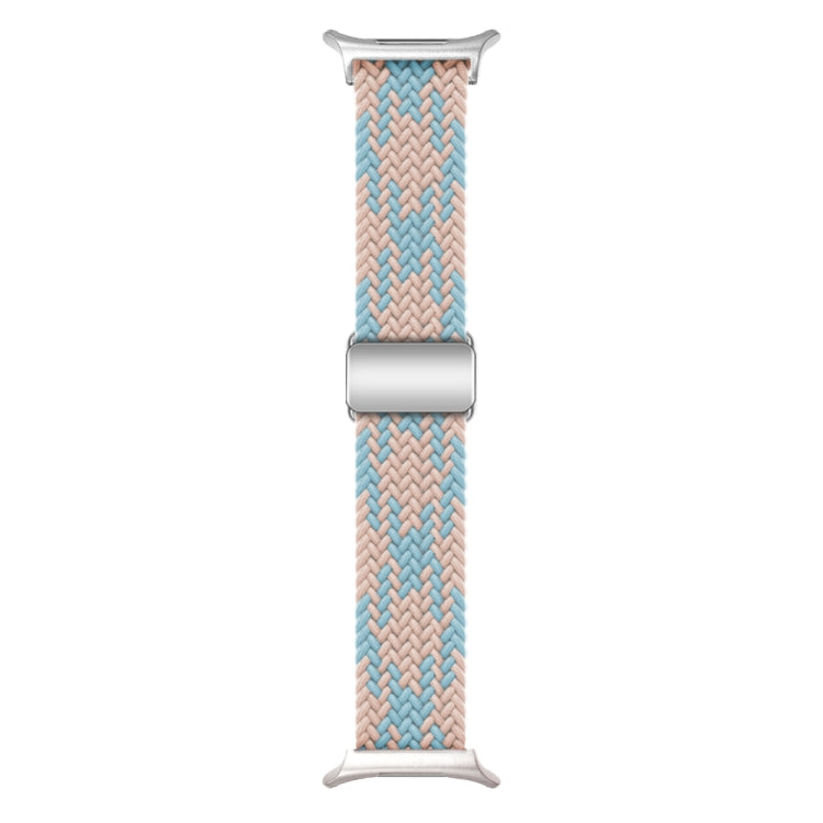 For Samsung Galaxy Watch Ultra 47mm Nylon Loop Magnetic Buckle Watch Band(Blue Diamond Powder) - Watch Bands by PMC Jewellery | Online Shopping South Africa | PMC Jewellery | Buy Now Pay Later Mobicred