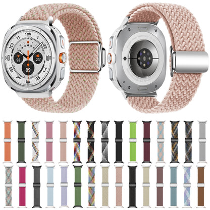 For Samsung Galaxy Watch Ultra 47mm Nylon Loop Magnetic Buckle Watch Band(Colorful Starlight) - Watch Bands by PMC Jewellery | Online Shopping South Africa | PMC Jewellery | Buy Now Pay Later Mobicred