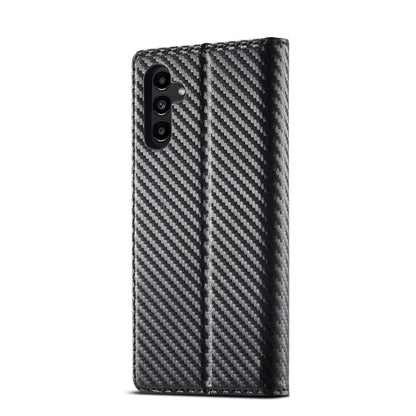 For Samsung Galaxy S24 FE 5G LC.IMEEKE Carbon Fiber Leather Phone Case(Vertical Black) - Galaxy S24 FE 5G Cases by LC.IMEEKE | Online Shopping South Africa | PMC Jewellery | Buy Now Pay Later Mobicred