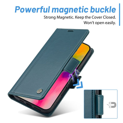 For iPhone 16 Plus LC.IMEEKE Skin-friendly Card Slots Leather Phone Case(Blue) - iPhone 16 Plus Cases by LC.IMEEKE | Online Shopping South Africa | PMC Jewellery | Buy Now Pay Later Mobicred