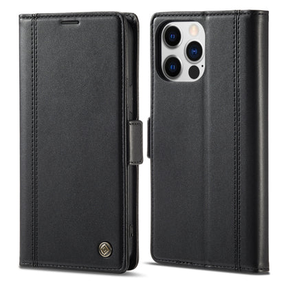 For iPhone 16 Pro LC.IMEEKE Skin-friendly Card Slots Leather Phone Case(Black) - iPhone 16 Pro Cases by LC.IMEEKE | Online Shopping South Africa | PMC Jewellery | Buy Now Pay Later Mobicred