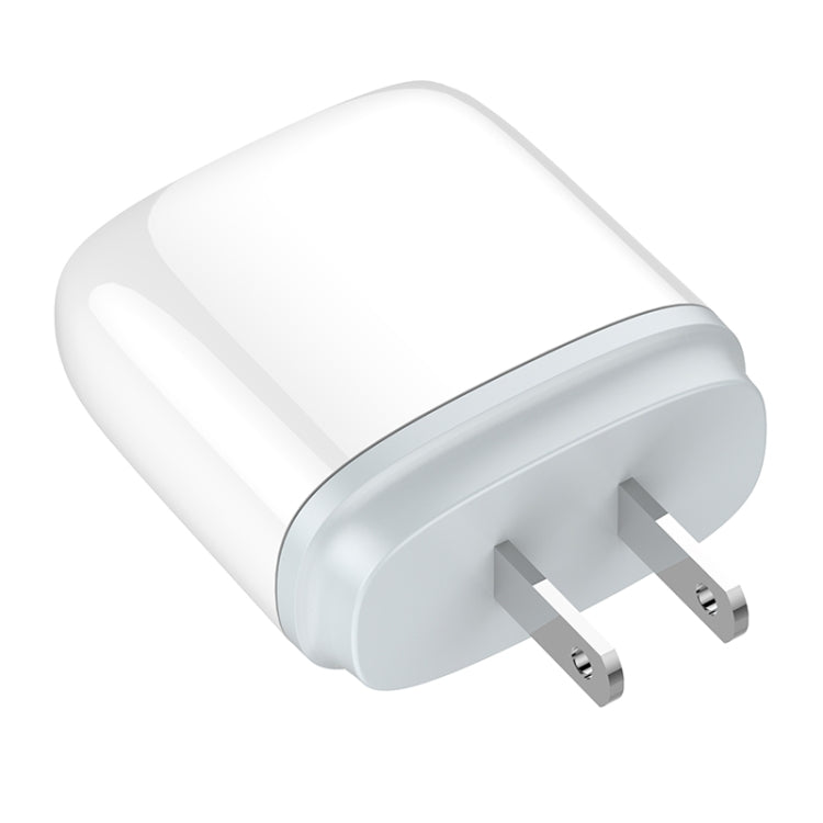 LDNIO Q229 QC3.0 / PD20W USB + Type-C Fast Charger with 1m USB to 8 Pin Cable, Plug Type:US Plug(White) - USB Charger by LDNIO | Online Shopping South Africa | PMC Jewellery | Buy Now Pay Later Mobicred