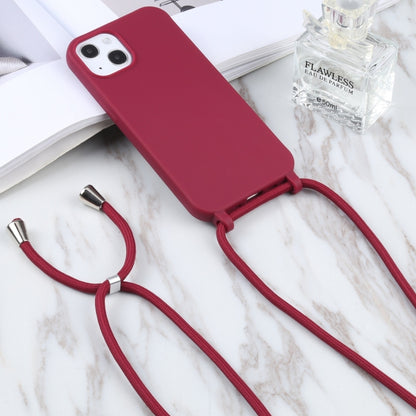 For iPhone 16 Pro Max Candy Colors TPU Protective Phone Case with Lanyard(Red) - iPhone 16 Pro Max Cases by PMC Jewellery | Online Shopping South Africa | PMC Jewellery | Buy Now Pay Later Mobicred