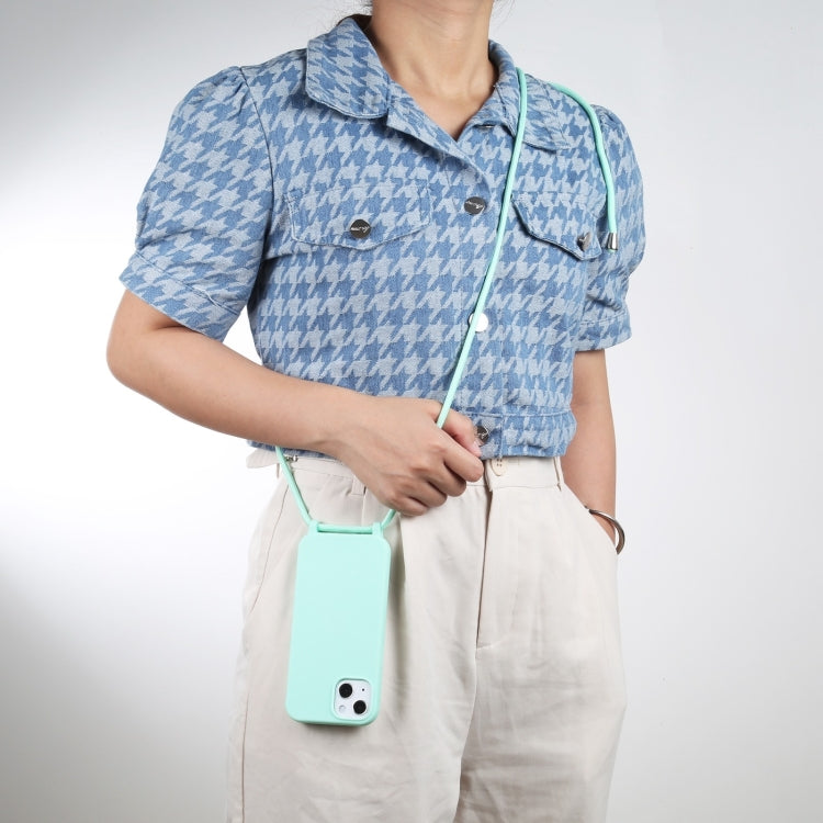 For iPhone 16 Pro Candy Colors TPU Protective Phone Case with Lanyard (Mint Green) - iPhone 16 Pro Cases by PMC Jewellery | Online Shopping South Africa | PMC Jewellery | Buy Now Pay Later Mobicred