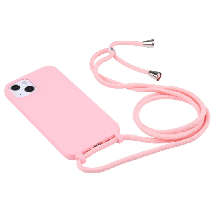 For iPhone 16 Pro Candy Colors TPU Protective Phone Case with Lanyard (Pink) - iPhone 16 Pro Cases by PMC Jewellery | Online Shopping South Africa | PMC Jewellery | Buy Now Pay Later Mobicred