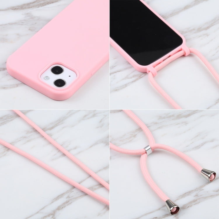 For iPhone 16 Pro Candy Colors TPU Protective Phone Case with Lanyard (Pink) - iPhone 16 Pro Cases by PMC TechLife | Online Shopping South Africa | PMC TechLife | Buy Now Pay Later Mobicred
