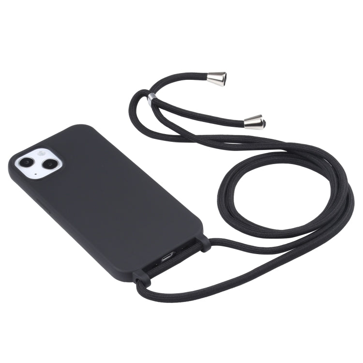 For iPhone 16 Pro Candy Colors TPU Protective Phone Case with Lanyard (Black) - iPhone 16 Pro Cases by PMC Jewellery | Online Shopping South Africa | PMC Jewellery | Buy Now Pay Later Mobicred