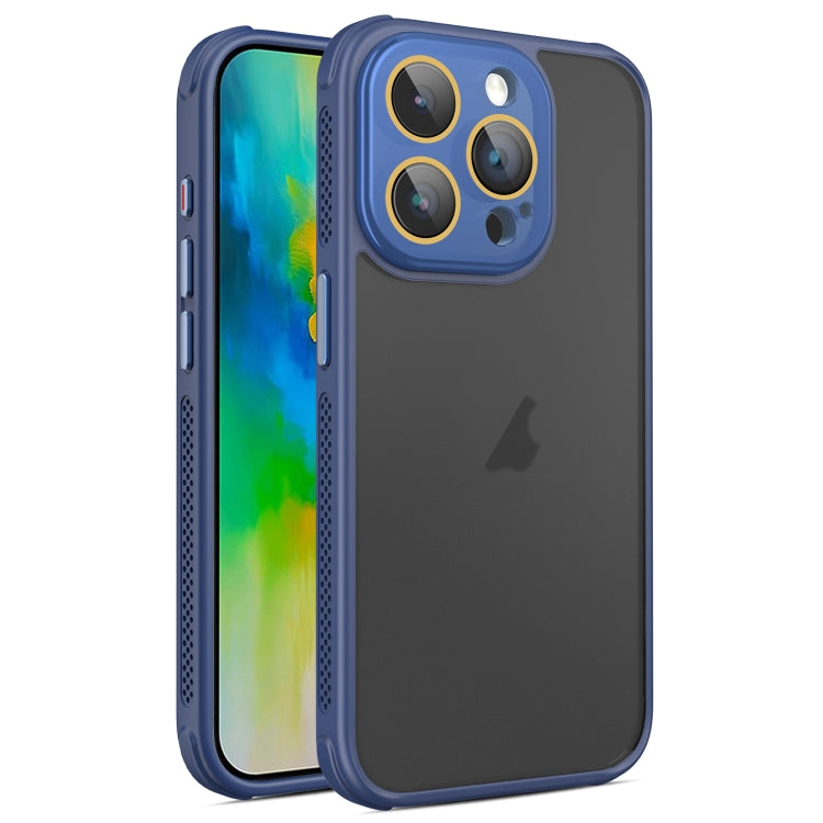 For iPhone 16 Pro Side Cooling Skin Feel Frosted Phone Case(Blue) - iPhone 16 Pro Cases by PMC Jewellery | Online Shopping South Africa | PMC Jewellery | Buy Now Pay Later Mobicred