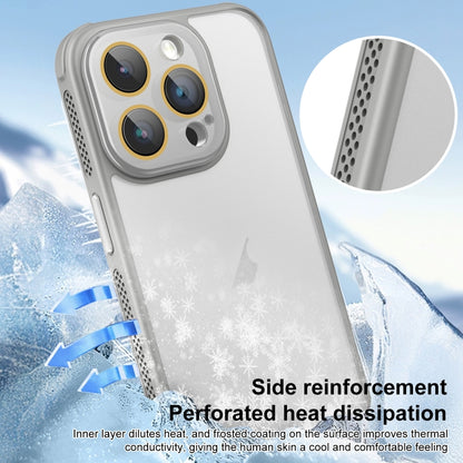 For iPhone 16 Side Cooling Skin Feel Frosted Phone Case(Sky Blue) - iPhone 16 Cases by PMC Jewellery | Online Shopping South Africa | PMC Jewellery | Buy Now Pay Later Mobicred