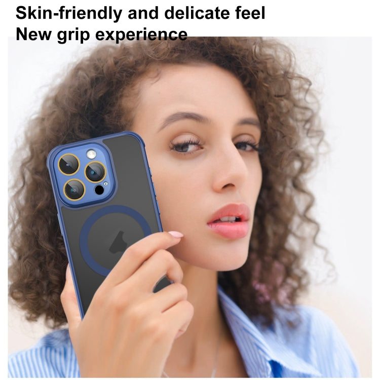 For iPhone 16 Pro Side Cooling Skin Feel Frosted MagSafe Magnetic Phone Case(Blue) - iPhone 16 Pro Cases by PMC Jewellery | Online Shopping South Africa | PMC Jewellery | Buy Now Pay Later Mobicred