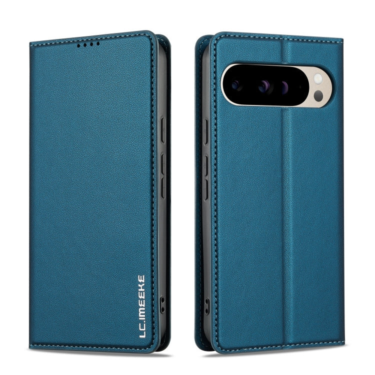 For Google Pixel 9 Pro XL LC.IMEEKE L1 Series Frosted Fine Texture PU Phone Case(Blue) - Google Cases by LC.IMEEKE | Online Shopping South Africa | PMC Jewellery | Buy Now Pay Later Mobicred