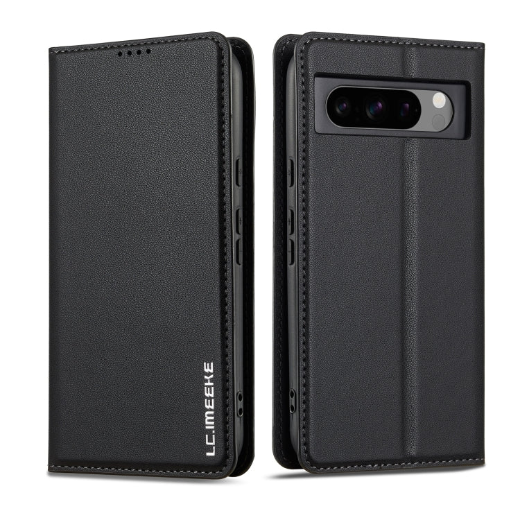 For Google Pixel 8 Pro LC.IMEEKE L1 Series Frosted Fine Texture PU Phone Case(Black) - Google Cases by LC.IMEEKE | Online Shopping South Africa | PMC Jewellery | Buy Now Pay Later Mobicred