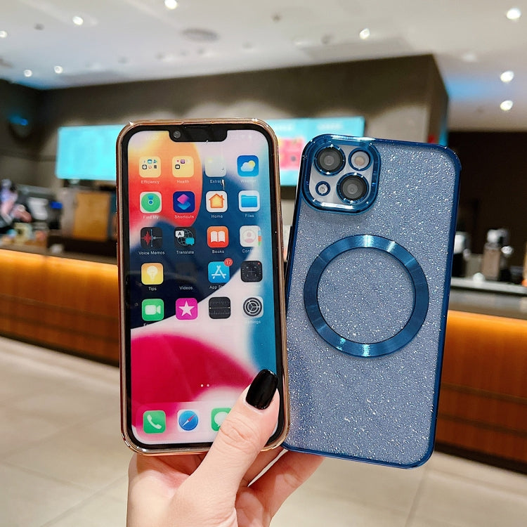 For iPhone 16 Pro Electroplating Pure Color Glitter Powder MagSafe Phone Case(Sierra Blue) - iPhone 16 Pro Cases by PMC Jewellery | Online Shopping South Africa | PMC Jewellery | Buy Now Pay Later Mobicred