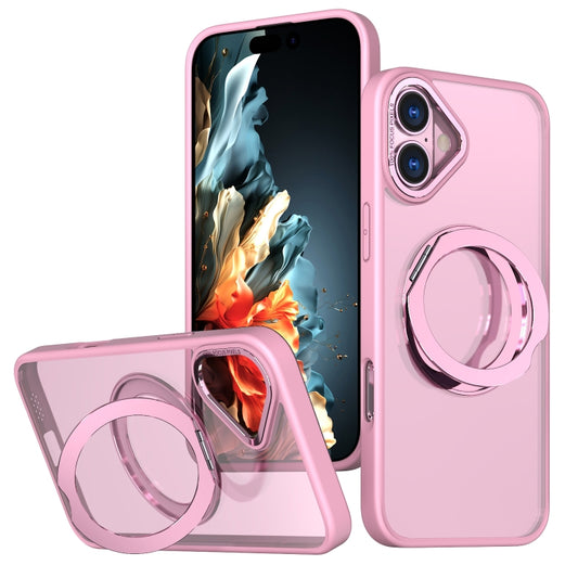 For iPhone 16 Wing Series MagSafe Magnetic Ring Holder Phone Case(Pink) - iPhone 16 Cases by PMC Jewellery | Online Shopping South Africa | PMC Jewellery | Buy Now Pay Later Mobicred