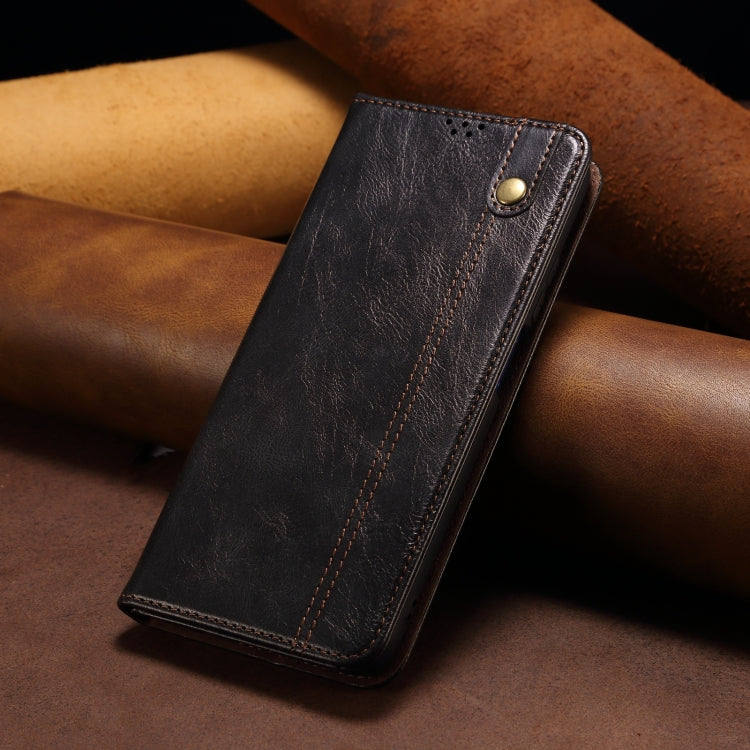 For Redmi K70 Ultra 5G Oil Wax Crazy Horse Texture Leather Phone Case(Black) - Xiaomi Cases by PMC Jewellery | Online Shopping South Africa | PMC Jewellery | Buy Now Pay Later Mobicred