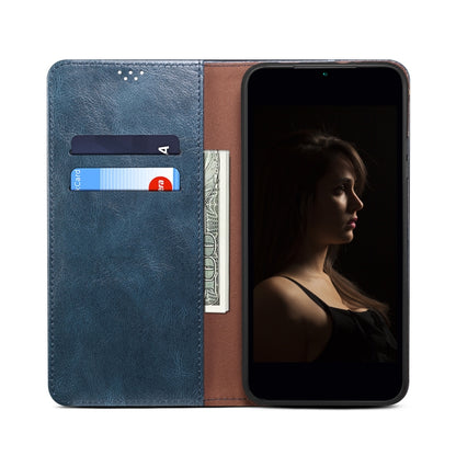 For Redmi K70 Ultra 5G Oil Wax Crazy Horse Texture Leather Phone Case(Blue) - Xiaomi Cases by PMC Jewellery | Online Shopping South Africa | PMC Jewellery | Buy Now Pay Later Mobicred