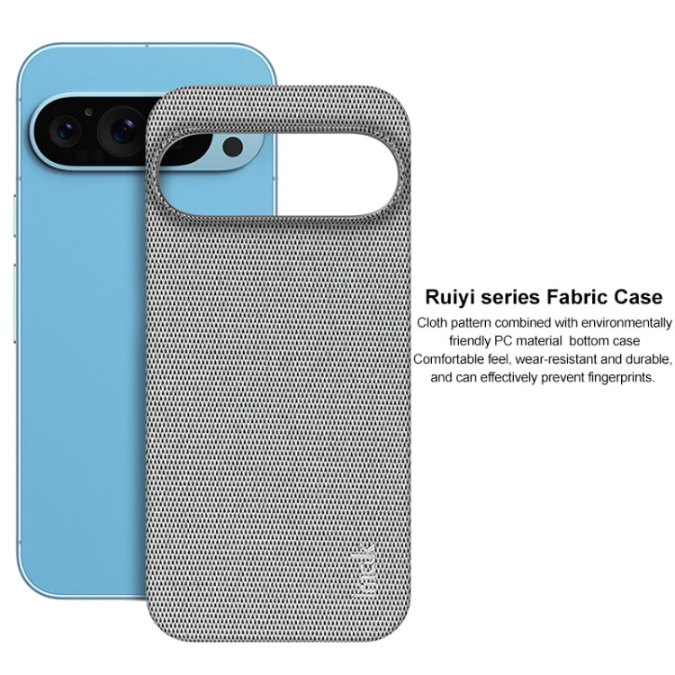 For Google Pixel 9 Pro XL imak Ruiyi Series Cloth Texture PU + PC Phone Case(Light Grey) - Google Cases by imak | Online Shopping South Africa | PMC Jewellery | Buy Now Pay Later Mobicred