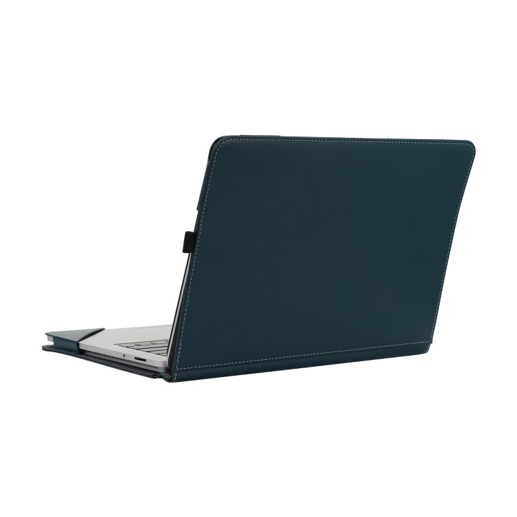 For Microsoft Surface Laptop Studio 2 Vegan Leather Laptop Protective Case(Dark Green) - Screen & Keyboard Cover by PMC Jewellery | Online Shopping South Africa | PMC Jewellery | Buy Now Pay Later Mobicred