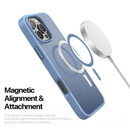 For iPhone 16 Pro Max DUX DUCIS Yind Series MagSafe TPU Hybrid PC Phone Case(Light Blue) - iPhone 16 Pro Max Cases by DUX DUCIS | Online Shopping South Africa | PMC Jewellery | Buy Now Pay Later Mobicred