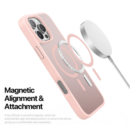 For iPhone 16 Pro Max DUX DUCIS Yind Series MagSafe TPU Hybrid PC Phone Case(Light Pink) - iPhone 16 Pro Max Cases by DUX DUCIS | Online Shopping South Africa | PMC Jewellery | Buy Now Pay Later Mobicred