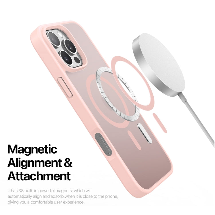 For iPhone 16 Pro DUX DUCIS Yind Series MagSafe TPU Hybrid PC Phone Case(Light Pink) - iPhone 16 Pro Cases by DUX DUCIS | Online Shopping South Africa | PMC Jewellery | Buy Now Pay Later Mobicred