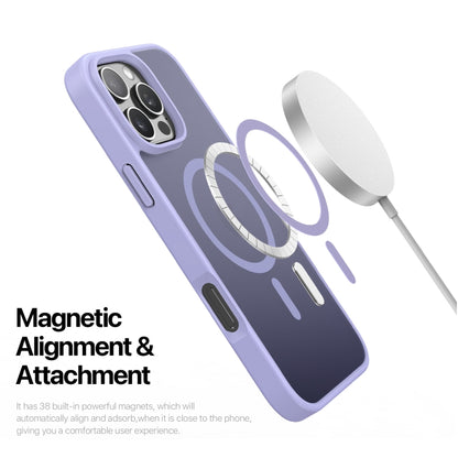 For iPhone 16 Pro DUX DUCIS Yind Series MagSafe TPU Hybrid PC Phone Case(Light Purple) - iPhone 16 Pro Cases by DUX DUCIS | Online Shopping South Africa | PMC Jewellery | Buy Now Pay Later Mobicred