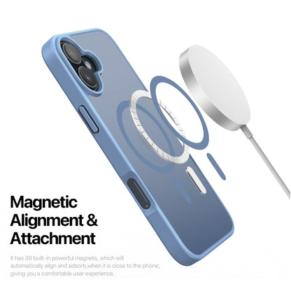 For iPhone 16 Plus DUX DUCIS Yind Series MagSafe TPU Hybrid PC Phone Case(Light Blue) - iPhone 16 Plus Cases by DUX DUCIS | Online Shopping South Africa | PMC Jewellery | Buy Now Pay Later Mobicred