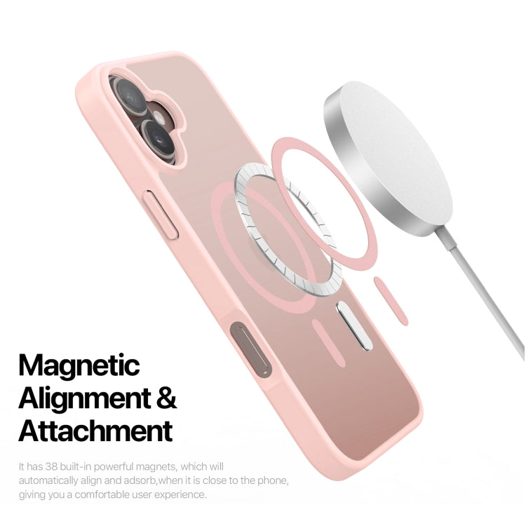 For iPhone 16 Plus DUX DUCIS Yind Series MagSafe TPU Hybrid PC Phone Case(Light Pink) - iPhone 16 Plus Cases by DUX DUCIS | Online Shopping South Africa | PMC Jewellery | Buy Now Pay Later Mobicred