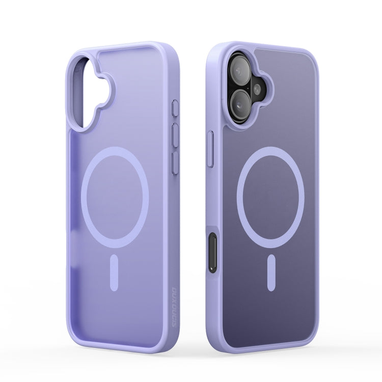 For iPhone 16 DUX DUCIS Yind Series MagSafe TPU Hybrid PC Phone Case(Light Purple) - iPhone 16 Cases by DUX DUCIS | Online Shopping South Africa | PMC Jewellery | Buy Now Pay Later Mobicred