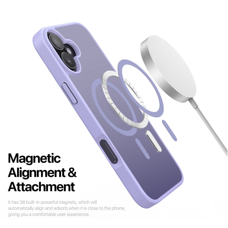 For iPhone 16 DUX DUCIS Yind Series MagSafe TPU Hybrid PC Phone Case(Light Purple) - iPhone 16 Cases by DUX DUCIS | Online Shopping South Africa | PMC Jewellery | Buy Now Pay Later Mobicred